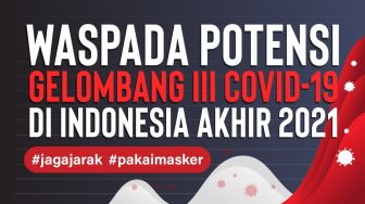 INFOGRAFIS : Waspada Potensi Gelombang III Covid-19 di Indonesia Akhir 2021