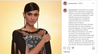 Klaim Batik dari Malaysia, Ini Fakta Seputar Miss World Malaysia Lavanya Sivaji