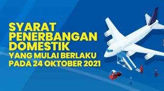 INFOGRAFIS: Syarat Penerbangan Domestik yang Mulai Berlaku Pada 24 Oktober 2021