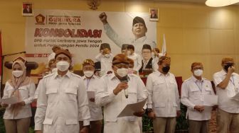 Resmi! Partai Gerindra Jateng Deklarasikan Dukung Prabowo Subianto Capres 2024