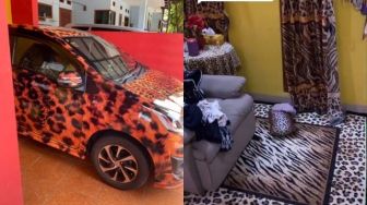 Viral Ibu-ibu Koleksi Barang Bermotif Macan, Mobil dan Pakaian Semua Loreng-loreng