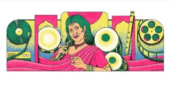 Google Doodle Hari Ini Peringati Ulang Tahun ke-93 Ellya Khadam "Boneka dari India"