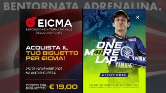 &quot;One More Lap&quot;, Saksikan Yamaha dan Valentino Rossi di Pameran Motor EICMA 2021