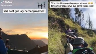 Viral Cowok Panik Drone Rp 70 Juta Jatuh ke Tebing, Aksi Warga Setempat Bikin Terharu