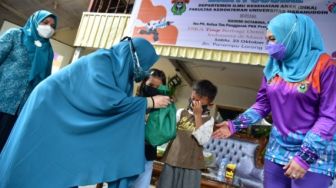 Plt Ketua Tim Penggerak PKK Sulsel Buka Bakti Sosial Ilmu Kesehatan Anak Unhas