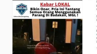 Viral! Pria di Magelang Ngamuk dan Ancam Bacok Orang Lewat, Warganet: Fans MU Iki