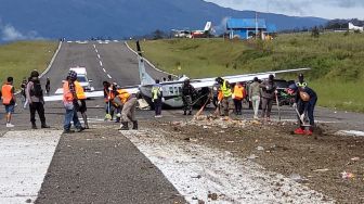 Pesawat Cargo Smart Air Kecelakaan di Ilaga Papua, Pilot Meninggal