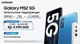 Samsung Galaxy M52 5G Bisa Dibeli Hari Ini, Sudah Bisa Pakai 5G?