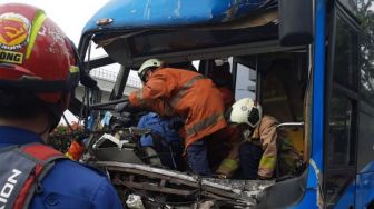 Sopir Bus Tabrak Pejalan Kaki hingga Tewas, TransJakarta Salahkan Lampu Jalan