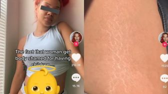 Viral Video Ibu Pamer Badan Banyak Stretch Mark Usai Melahirkan, Aksinya Tuai Pujian