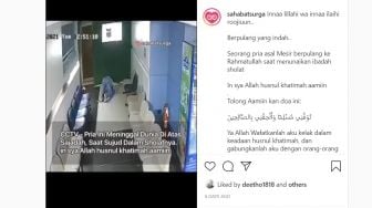 Viral! Pria Ini Meninggal Saat Salat, Warganet: Sungguh Aku Iri