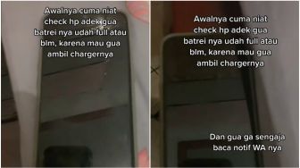 Iseng Cek HP Adik, Kakak Syok Baca Notifikasi WhatsAppnya