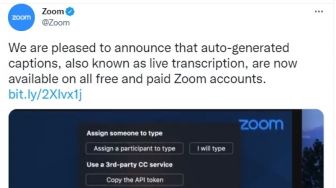 Kini, Fitur Terjemahan di Aplikasi Zoom Gratis untuk Semua Pengguna