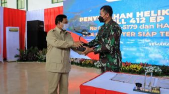 Helikopter Bell Rampung Overhaul, Menhan Prabowo: Dirawat Sebaik-baiknya