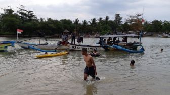 Bocah Lima Tahun Hilang Usai Terseret Arus Sungai Palangpang Sukabumi