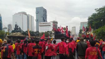 Dicueki Pihak Istana, Massa Gebrak Pendemo Jokowi Akhirnya Bubarkan Diri