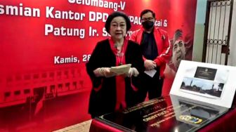 Resmikan 16 Kantor PDIP dan Prasasti Taman Bung Karno, Megawati: Jangan Diperjualbelikan!