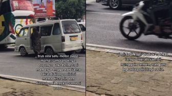 Terlalu Panik Kena Tilang, Anak Sampai Lupa Ditinggal di Jalan