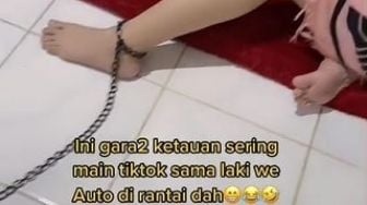 Viral Istri Dirantai Suami di Rumah, Anak-anaknya Malah Bahagia