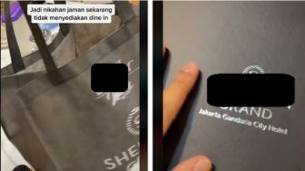 Viral Pria Tunjukkan Kotak Makan dari Kondangan Bernilai Rp 1 Jutaan, Isinya Bikin Ngiler