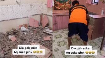 Suami Benci Istrinya Gemar Warna Pink, Dapur Habis Dibongkar