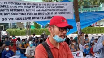 Imigran Afghanistan di Medan Demo Minta Dikirim ke Negara Ketiga