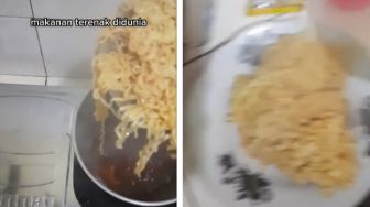 Viral Masak Mi Instan Dicampur Bubuk Kopi, Diberi Topping Buah Bikin Warganet Melongo