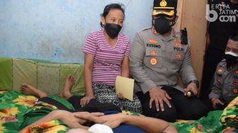 Polisi di Sidoarjo Bantu Warga Pengidap Tumor