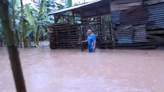 Banjir Banyuwangi, Warga Mengungsi Bersama Hewan Ternak