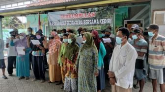 Petani Badas Kabupaten Kediri Tolak Penambangan di Sungai Konto