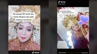 Tak Puas, Pengantin Ini Hapus Riasan dari Mertua, Hasilnya Jauh Beda!