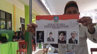 Kocak! Personel BTS Masuk Surat Suara Pilkades di Serang