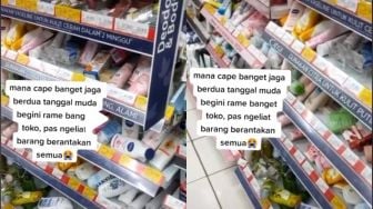 Barang di Etalase Mini Market Super Berantakan, saat Dilihat di CCTV Sosok Ini Pelakunya