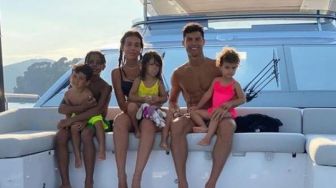 Bikin Gemas, Anak Cristiano Ronaldo Tirukan Selebrasi &#039;Siuuu&#039; Khas Ayahnya