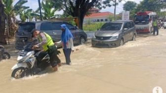 Waspada! Debit Kali Lamong Mulai Naik, Empat Desa Sudah Kebanjiran