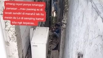 Pasang AC Malah Dinyinyirin Tetangga, Wanita Tulis Pesan Menohok di Pintu Rumah