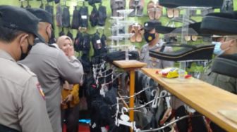 Polisi Rengasdengklok Karawang Operasi Prokes Covid-19 di Pasar Tradisional