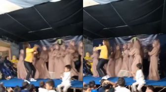 Viral Video Sekumpulan Wanita Asyik Joget Pargoy di Panggung, Jadi Tontonan Bocil