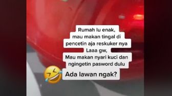 Nyeleneh! Viral Magic Com Dipasangi Gembok, 'Mau Makan Nyari Kunci Dulu'