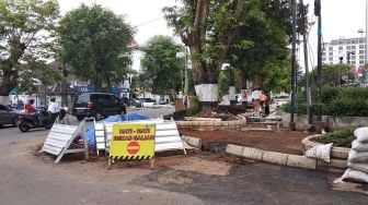 Dipercepat, Pembangunan Kawasan Pedestrian Jalan Jensud Capai 52 Persen