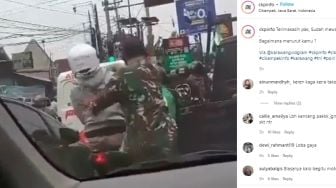 Bikin Suara Bising di Lampu Merah, Dua Pria Ini Kena Bogem TNI