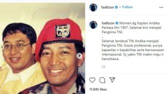 Beredar Foto Jadul Fadli Zon dan Panglima TNI Andika Perkasa, Netizen Bilang Masih Culun