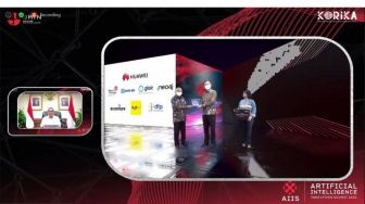 Di AIIS 2021, BRIN Beri Penghargaan untuk Huawei