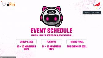 UniPin Ladies Series SEA Invitational Digelar 15 November, Ini Daftar Tim dan Jadwalnya