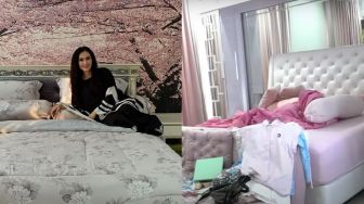8 Potret Kamar Iis Dahlia Bernuansa Sakura, Ada Rooftop Pribadi!