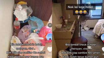 Duh Bikin Malu, Viral Video Kamar Hotel Ditinggal Penyewa Bak Kapal Pecah