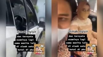 Viral Istri Pergoki Suami Selingkuh, Aksi Labrak di Parkiran Hotel Jadi Sorotan