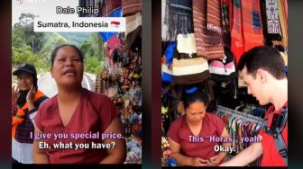 Viral Penjual Suvenir di Sumatra Jago Bahasa Inggris, Tuai Pujian Publik