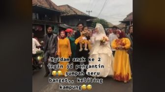 Hamil Anak Kedua, Wanita Ini Ngidam Jadi Pengantin dan Keliling Kampung