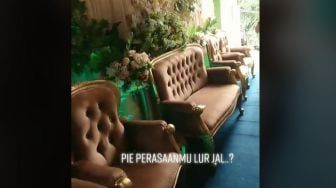 Viral Penampakan Pelaminan Bikin Geleng Kepala, 'Jungkir Balik Kalau Mau Foto'